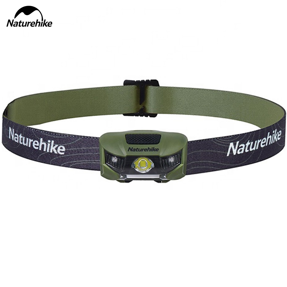Naturehike Outdoor Camping Hiking Head Lights Lamps Battery Powered Waterproof Headlamp( Without Dry Battery)