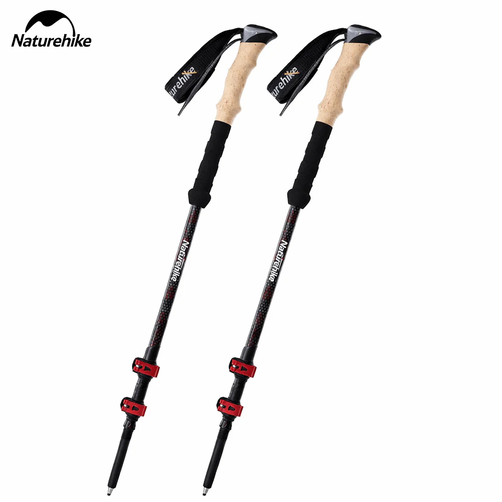 Naturehike  Far Wind 3 Sec. Telescopic Carbon Trekking Pole - 2 Pcs