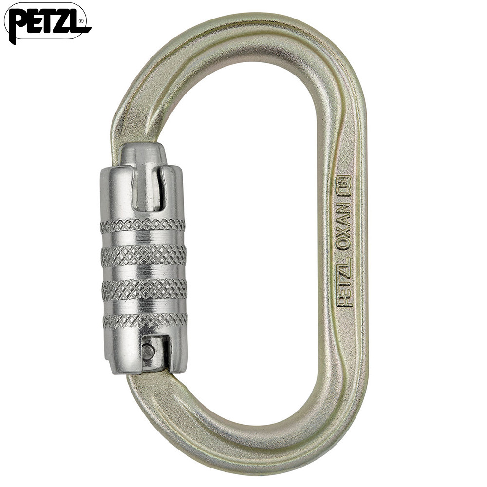 Petzl Oxan Steel Oval Screw / Triact Lock Carabiner