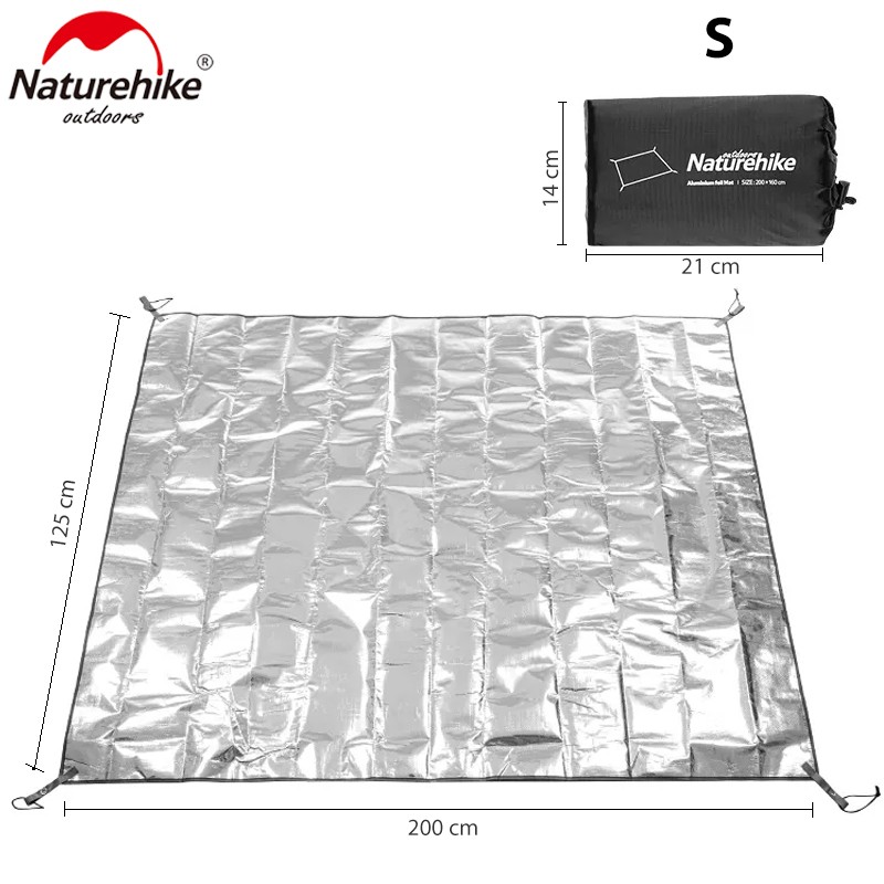 Naturehike Outdoor Camping Waterproof Multifunctional PE Aluminum Foil Moisture Proof Floor Mat Picnic Mat