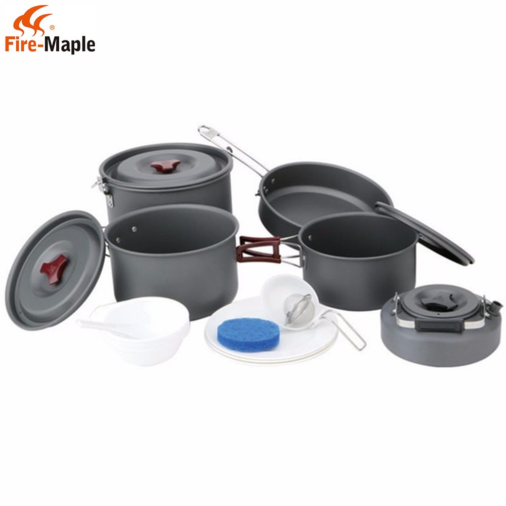 Fire Maple Pot And Frying Pan Camping Cooking Set Camp Cookware Picnic Outdoor Cutlery (Fmc-212)