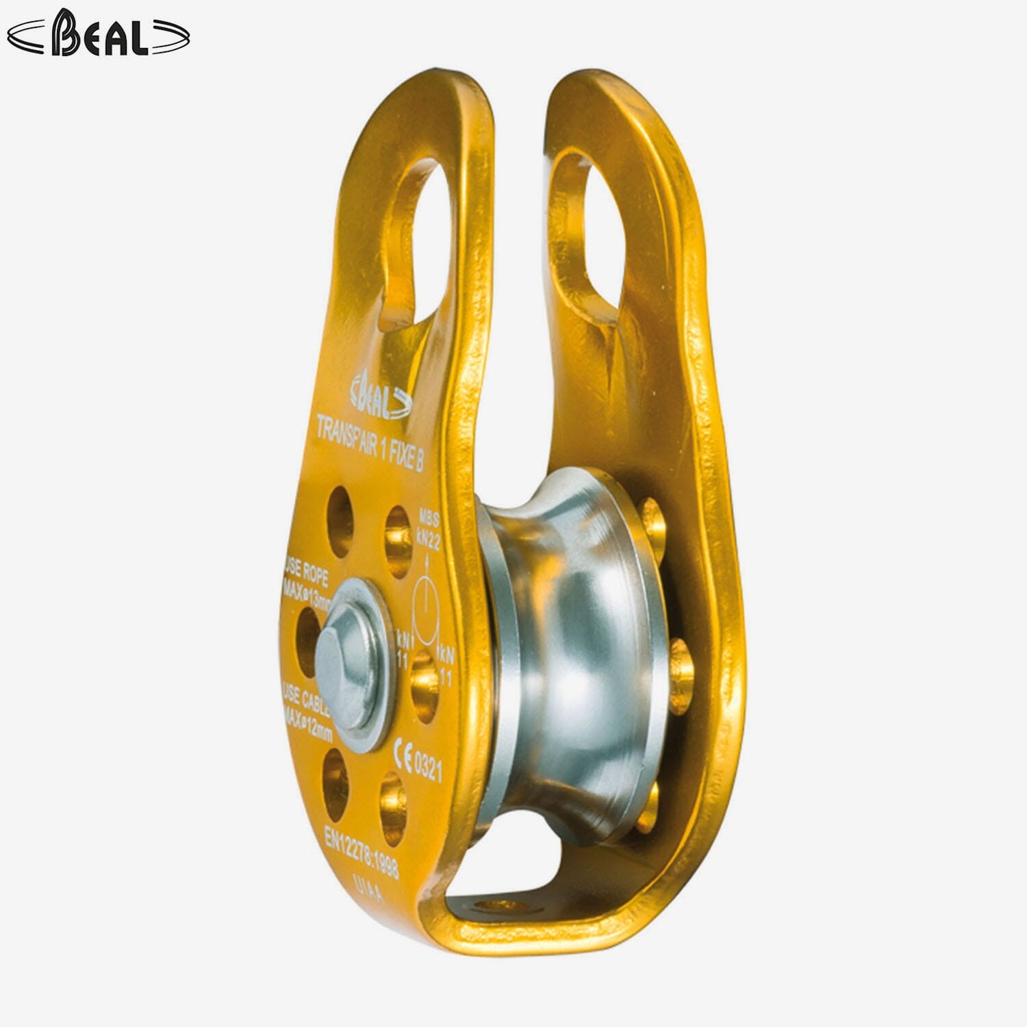Beal Transf Air Fixe B Pulley With Ball Bearings & Fixed Side Plates