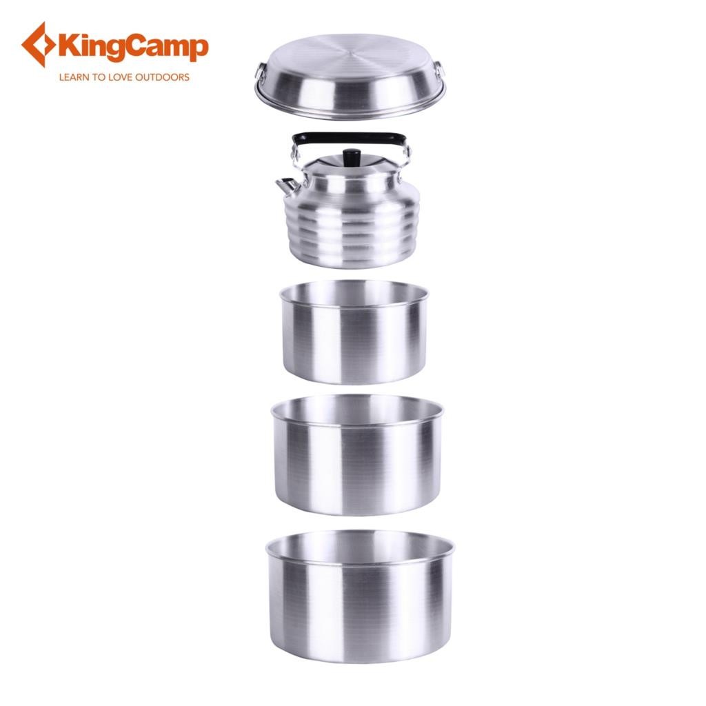 KingCamp Camper 4 Aluminum Camping Cookware Set