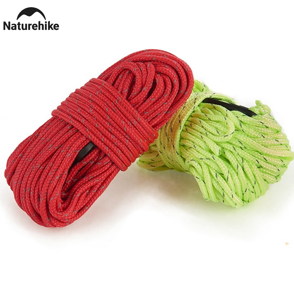 Naturehike Outdoor Camping Tent Reflective Rope Set 4 x 4m NH15A001-G, Guy Line Cord Paracord