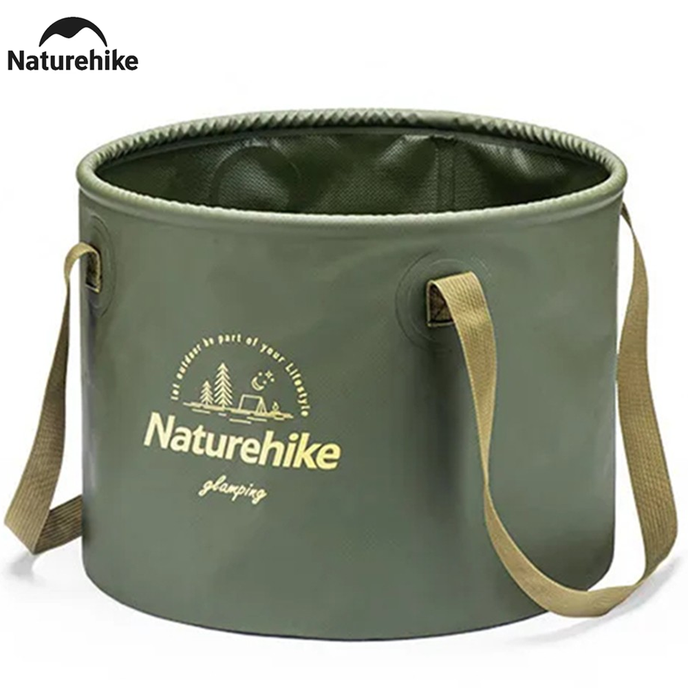 Naturehike 10L-20L Foldable Round Bucket Outdoor Camping Ultralight Portable Water Bucket Camping Folding Washbasin Beer Container