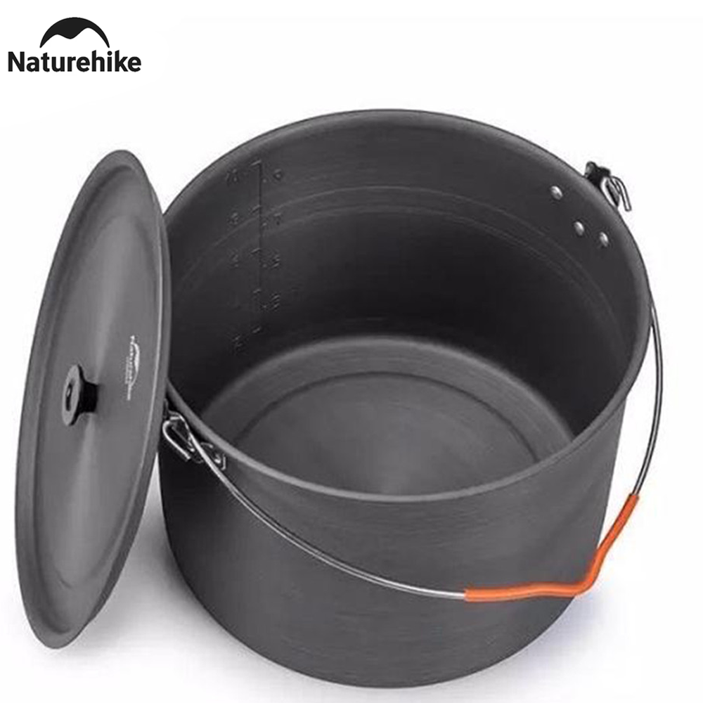 Naturehike 6 L Aluminum Alloy Hanging Pot for Camping Hiking Campfire Picnic