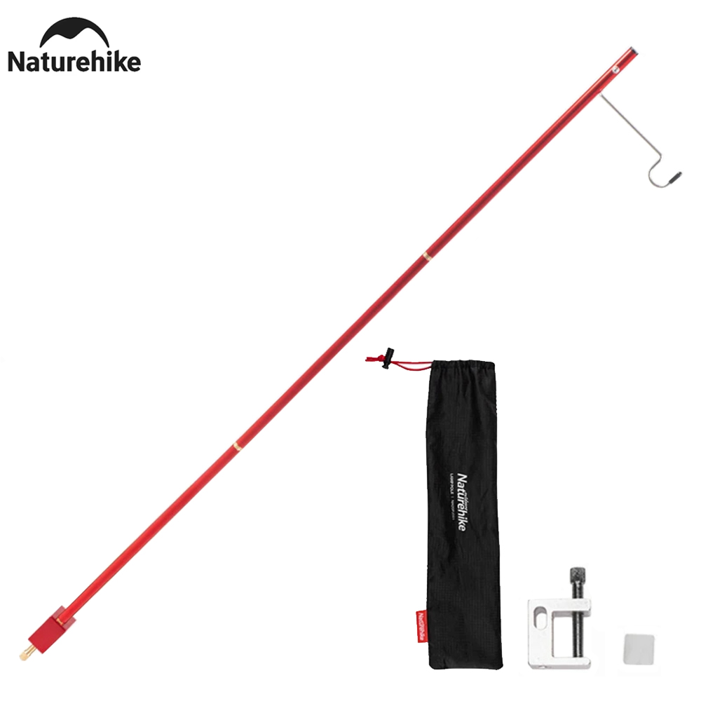 Naturehike Light Pole Camping Table Folding Lamp Pole Ultralight Aluminum Lamp Pole Lantern Holder Multifunction Lamp Poles