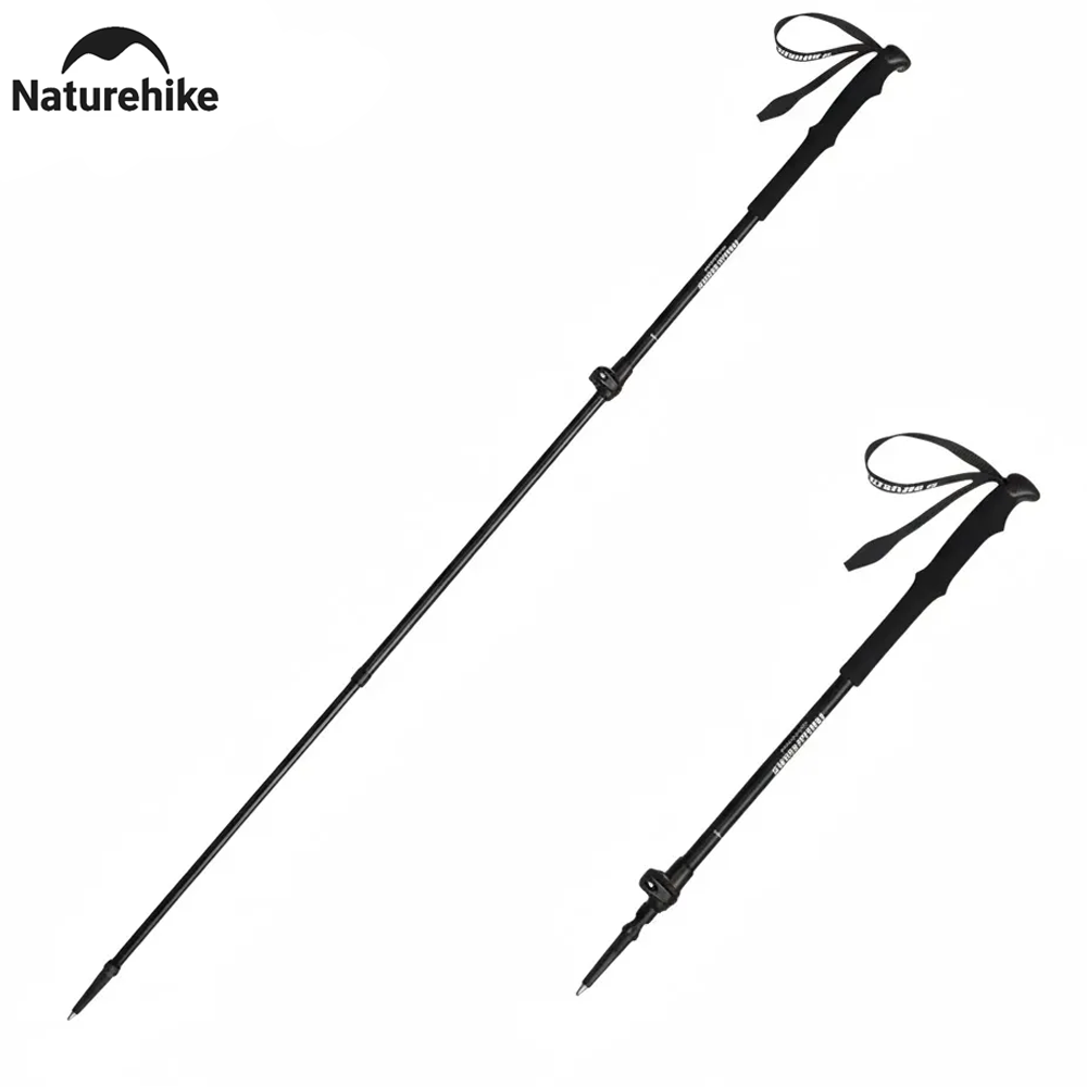 Naturehike Aluminum Walking Stick, 3 sections, 60-135 cm