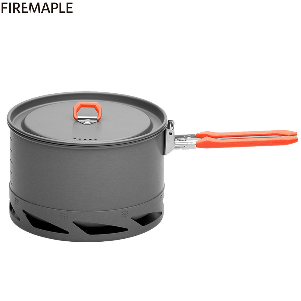 Fire Maple FMC-K2 Heat Exchanger Camping Pot Cookware Cooking Pot 1.5L