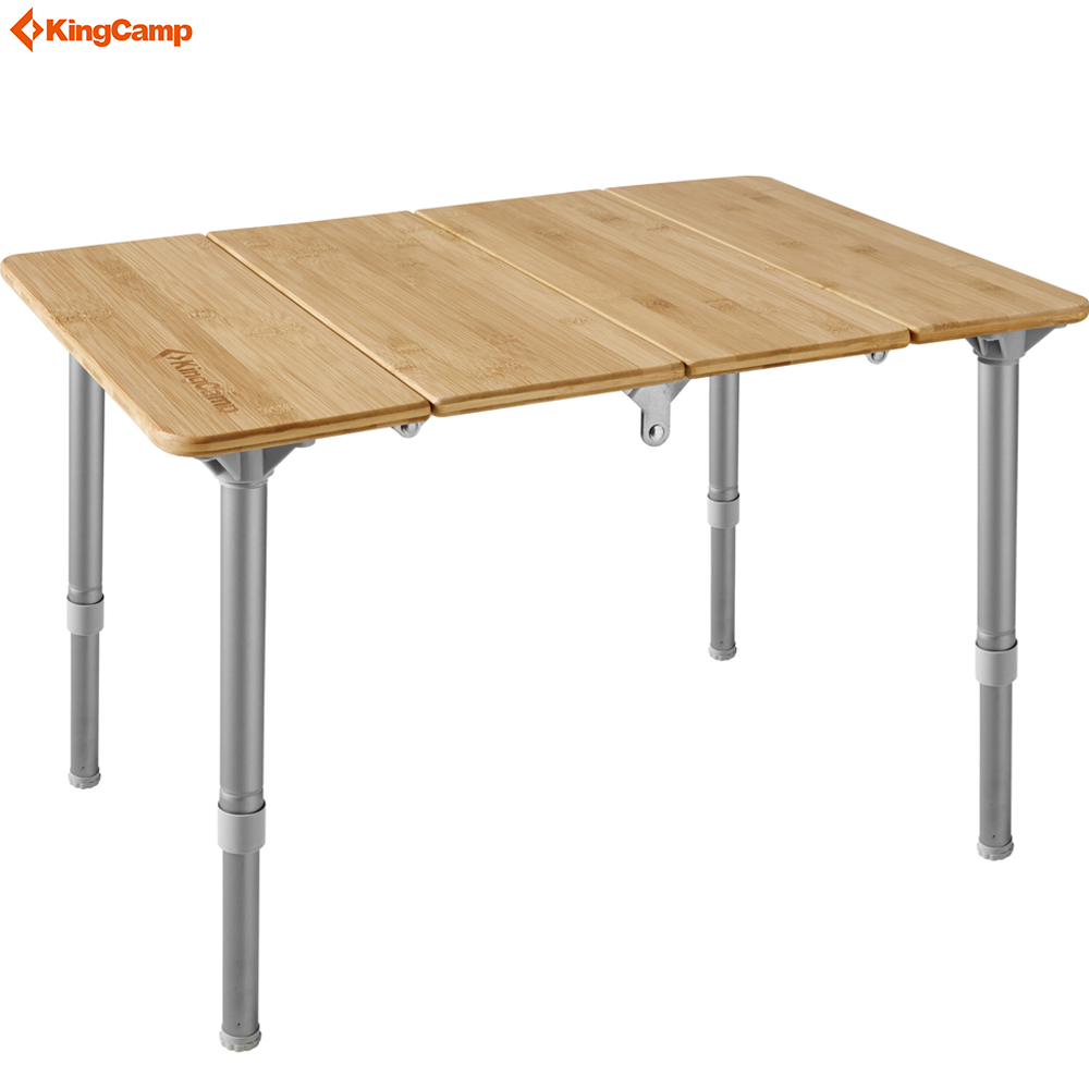 KingCamp 4 Folding Bamboo Table