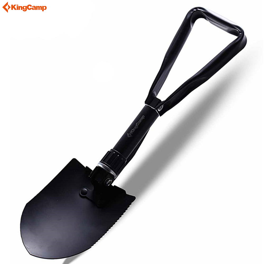 KingCamp Stainless Steel Tri-Fold Shovel Black