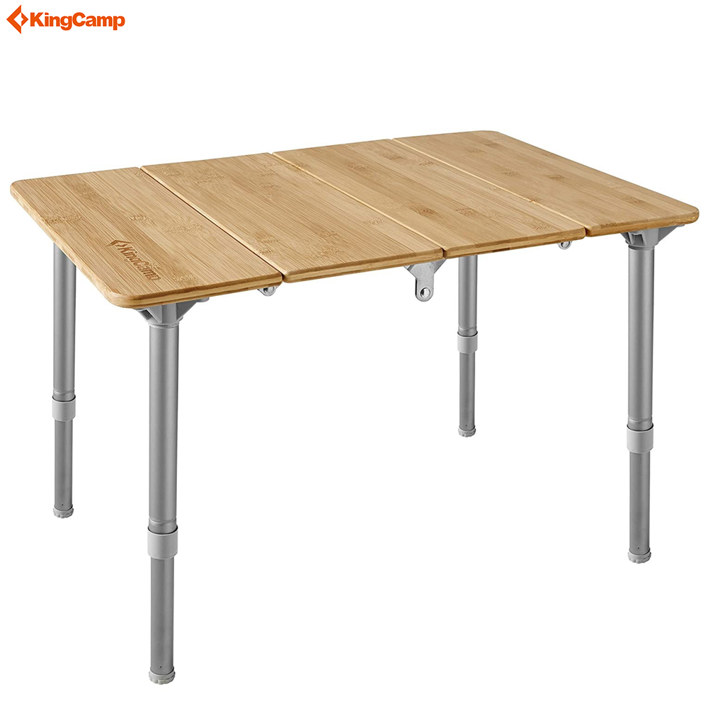KingCamp Four Folding Bamboo Table