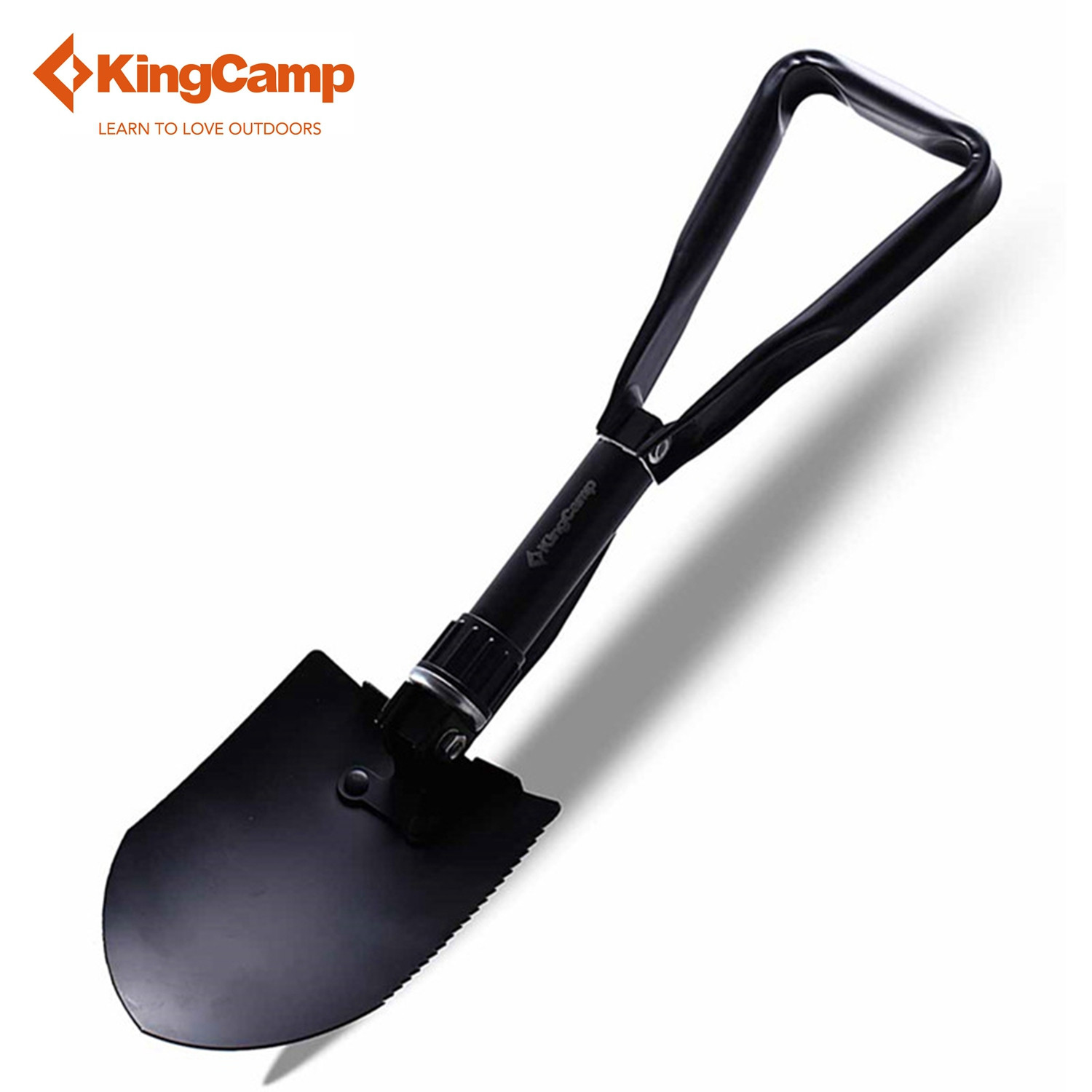KingCamp Stainless Steel Tri-Fold Shovel Black