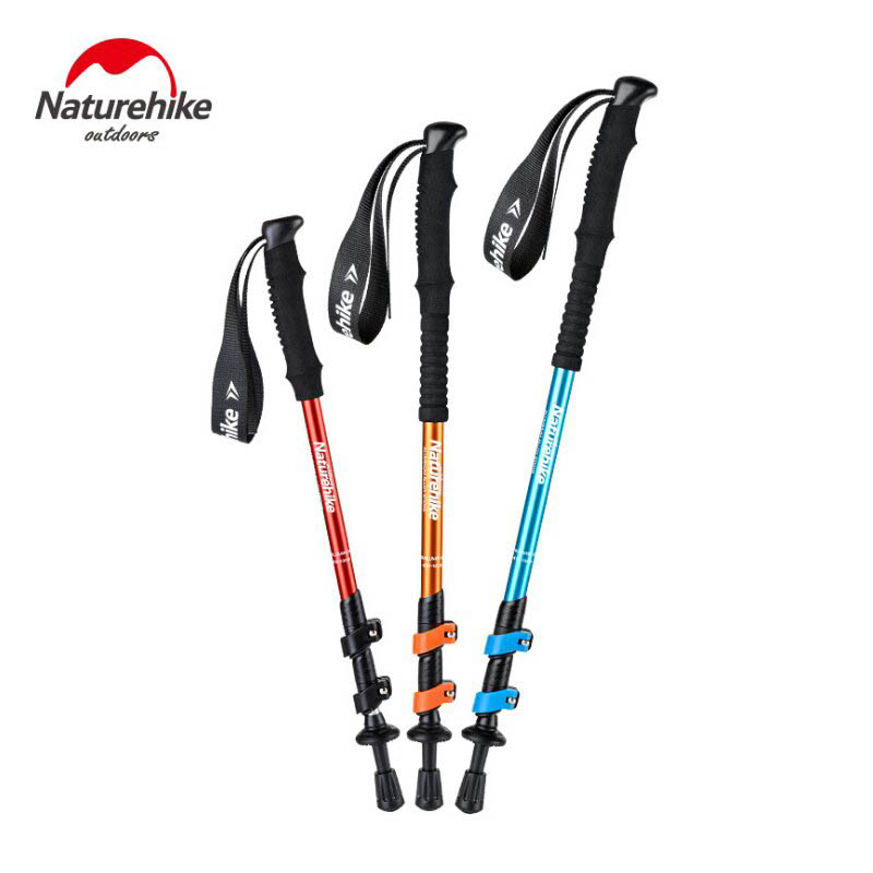 Naturehike ST01 3-Node 6061 3-Sections Aluminum Trekking Pole Quick Lock Hiking Stick