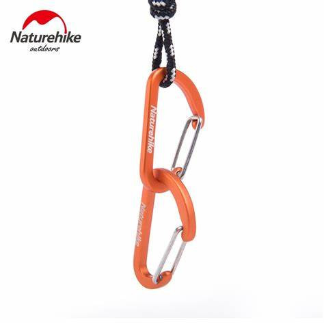 Naturehike D Shaped Mini Carabiner 4 cm (2 pcs pack)