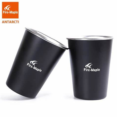 Fire Maple Antarcti Stainless Steel Mug for Hiking, Climbing, Camping, Outdoor, Travel 350ml (2 pcs Set)